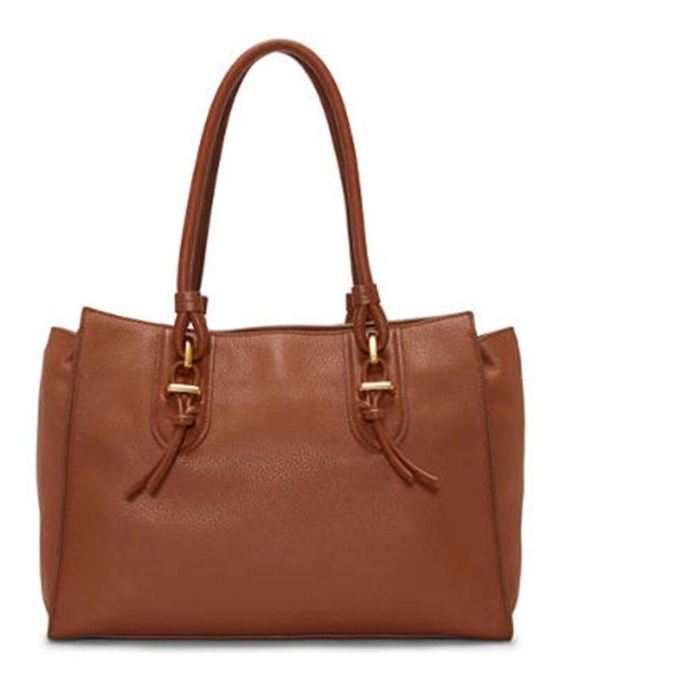 Vince Camuto Maecy Tote- Warm Caramel / Cognac